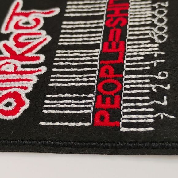 Slipknot Iron On Patch Embroidered Red and White On Black Background - Picture 6 of 10